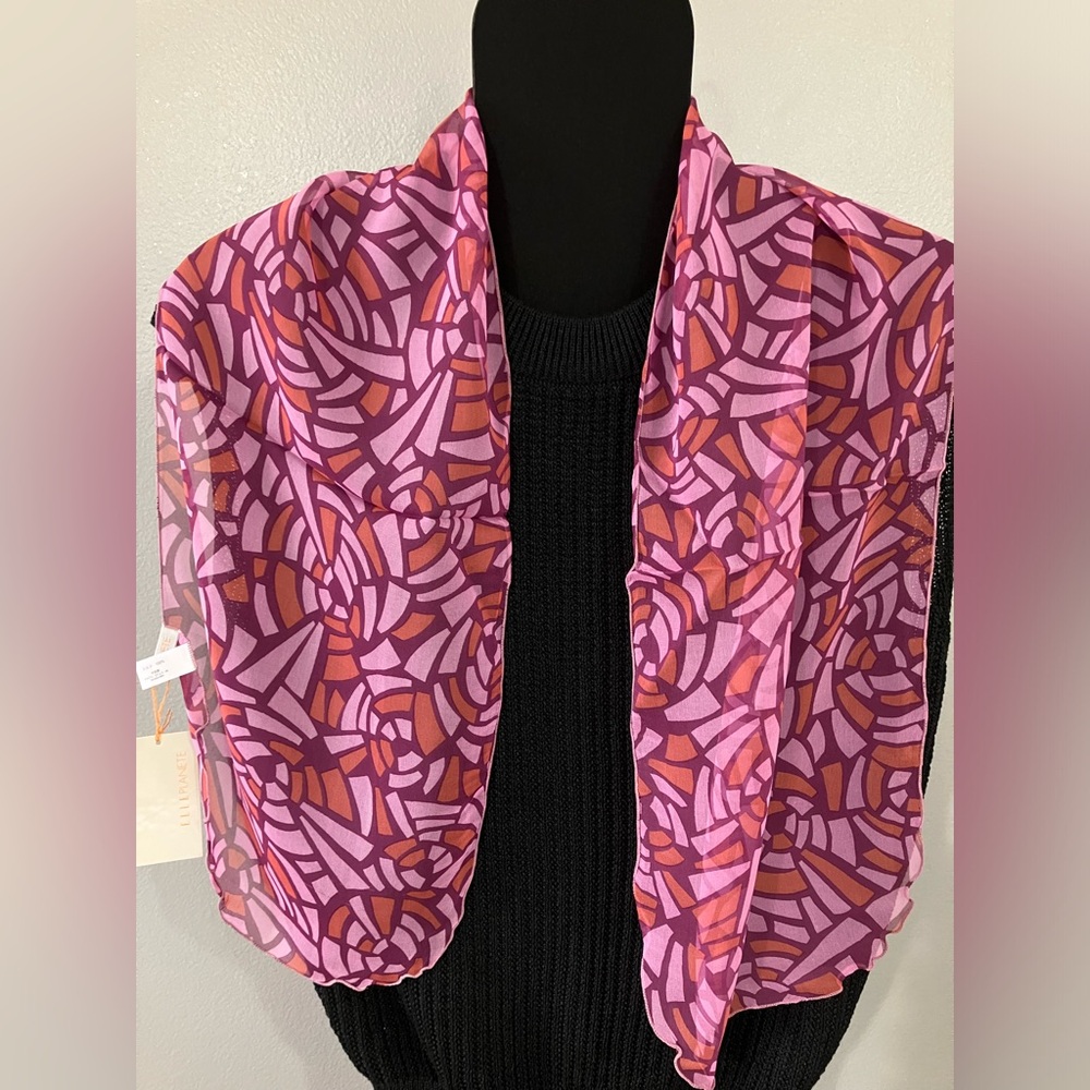 100% silk scarf Elle Planete